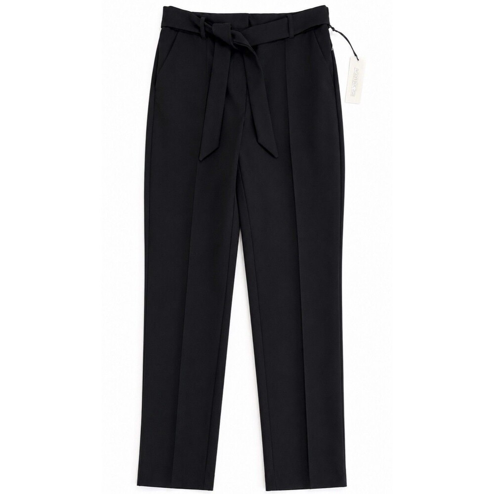 Rachel Zoe Women’s Size 10 Black Tie Waist Straight Leg Dress Pants NWT Career